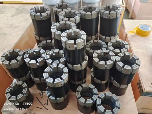 BQ NQ HQ PQ Diamond Core Bits Koneksi Berulir Untuk Pengeboran Dan Penambangan