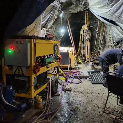 Nq 600m Full Hydraulic Geological Underground Drilling Rig Dengan Kecepatan Pengeboran Lebih Cepat