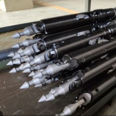 Bq Nq Hq Pq Baja tahan karat kabel Core Barrel Untuk Sampling Inti yang Tepat Dalam 1,5m / 3m Panjang