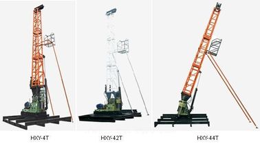 Light berat pengeboran Rig tiang / pengeboran Rig Tower dengan 320KN Max beban mati