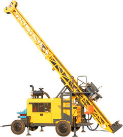 HWL Drilling Depth 1000m Trailer Roda Hidrolik Mesin Pengeboran Inti