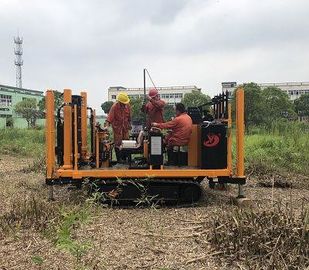 Rotary CPT Crawler Cone Alat Penetrasi Uji 49L Kapasitas Tangki Diesel