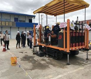 Rotary CPT Crawler Cone Alat Penetrasi Uji 49L Kapasitas Tangki Diesel