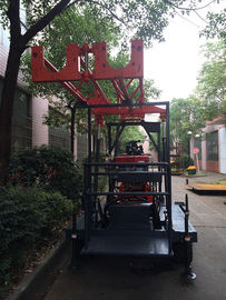 Cahaya portabel inti bor Rig Crawler-Mount Teknik Mesin Drilling
