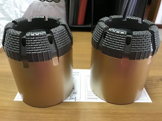 Kecepatan Cepat Borehole Geological Diamond Core Bit Pengeboran Batubara Diresapi