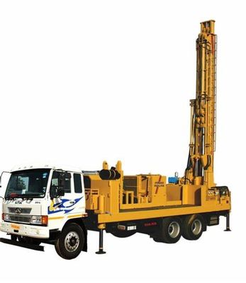 300m Crawler Chassis Atau Truck Chassis Rig Pengeboran Sumur Air Peralatan Pengeboran Lubang 85kw