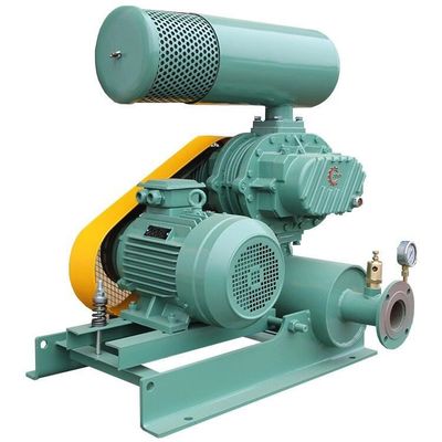 Struktur Kompak Kebisingan Rendah Sl4005 Air Root Blower Tangki Minyak Tiga Lobus Ganda