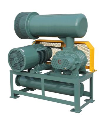 Struktur Kompak Kebisingan Rendah Sl4005 Air Root Blower Tangki Minyak Tiga Lobus Ganda