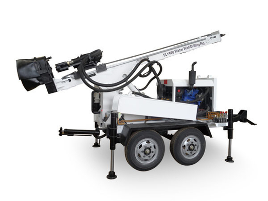 Rig Pengeboran Sumur Air Ringan 200m 220mm Trailer Mounted