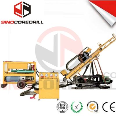 1000m Kedalaman Pengeboran Seri 122u Full Hydraulic Underground Core Drilling Rig Dengan Sertifikasi CE