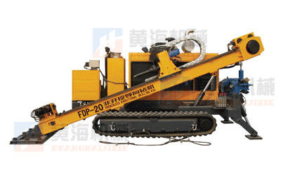 Harga yang bagus Hidrolik Horizontal Directional Drilling Rig 110kw dengan karet sabuk Crawler on line
