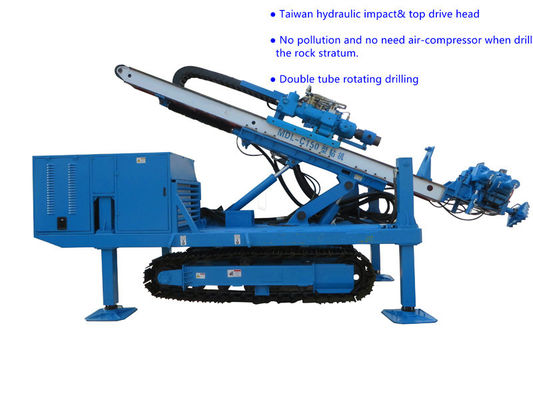 Harga yang bagus Φ150 ～ Φ250 Hidrolik Impact 80 ~ 100 m Top Drive Jangkar Drilling Rig on line
