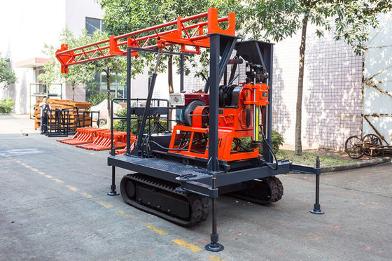 Harga yang bagus Cahaya portabel inti bor Rig Crawler-Mount Teknik Mesin Drilling on line