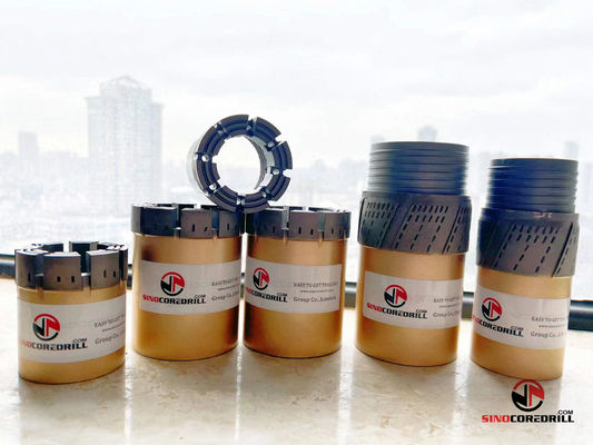 Harga yang bagus HQWL OD 96MM ID 63.5MM Bit Inti Berlian Diresapi Untuk Eksplorasi Geologi on line